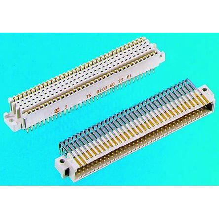 HARTING Konektor DIN 41612, řada: har-bus 64, orientace těla: Rovný, rozteč: 2.54 mm, počet kontaktů: 160, počet řad: 5