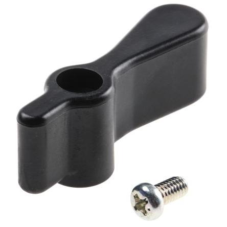 ITT Cannon Rukojeť ovládacího mechanizmu, řada: DL, orientace těla: Pravý úhel Kov, Plastové, Rukojeť ovládacího