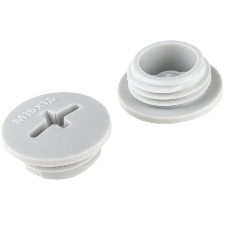 Zaslepovací zátka pro kabelové průchodky Polyamid vyztužený skelným vláknem M16 20 mm Se závitem, IP54 Světle šedá Lapp