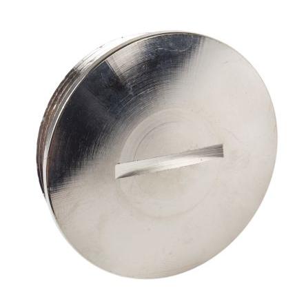 Zaslepovací zátka pro kabelové průchodky Niklovaná mosaz M63 44 mm Se závitem, IP68 Kovová stříbrná Lapp