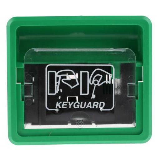 Hoyles Požární hlásič K1000, Odklápěcí plastové okno, Schránka na klíč Keyguard, Vnitřní, Zelená, materiál krabice:
