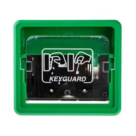 Hoyles Požární hlásič K1000, Odklápěcí plastové okno, Schránka na klíč Keyguard, Vnitřní, Zelená, materiál krabice: