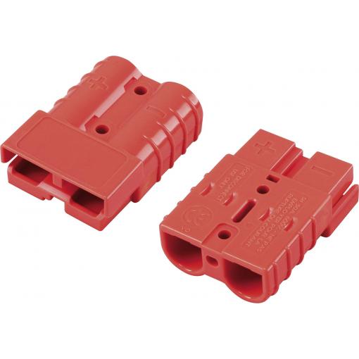TRU COMPONENTS Konektor pro vysokoproudé baterie 50 A, oranžový oranžová Množství: 1 ks