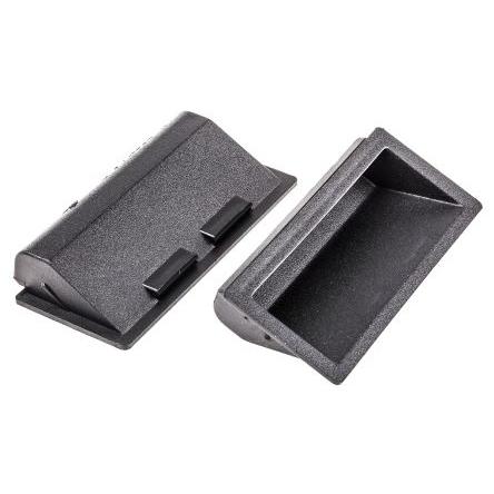 Držadlo barva Černá, Plastové, délka: 90 mm x 40 mm x 16mm Pinet