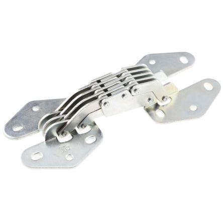 Skrytý závěs Výkyvné Skrytý, Ocel, Ocel, délka: 58.6 mm x 126.5mm x 3.6 mm Pinet