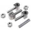 Blokový závěs Výkyvné Blok, Ocel, Ocel Upevnění šroubem, délka: 36 mm x 12mm x 12 mm Pinet