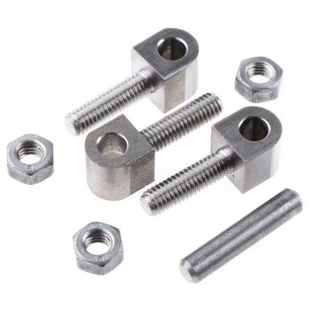 Blokový závěs Výkyvné Blok, Ocel, Ocel Upevnění šroubem, délka: 36 mm x 12mm x 12 mm Pinet