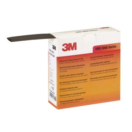 3M Teplem smrštitelné bužírky průměr 9 mm Černá smršťovací poměr 3:1 Polyolefin 7m, řada: HSR 3000