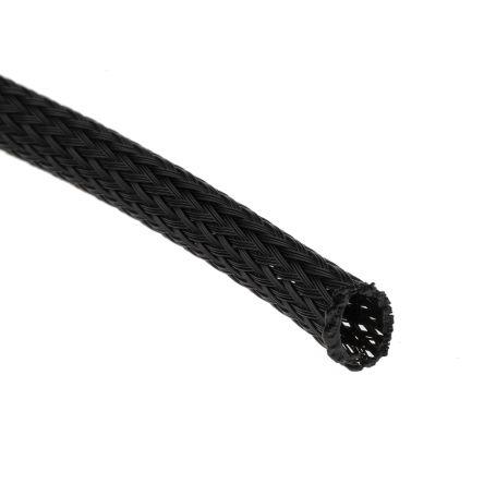 Kabelový návlek Polybutylentereftalát Expanzní poměr Pletený Černá RS PRO 18 mm 5m