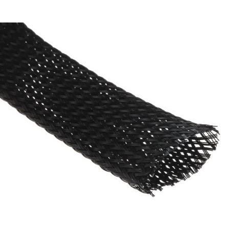 Kabelový návlek Polybutylentereftalát Expanzní poměr Pletený Černá RS PRO 31.7 mm 30m