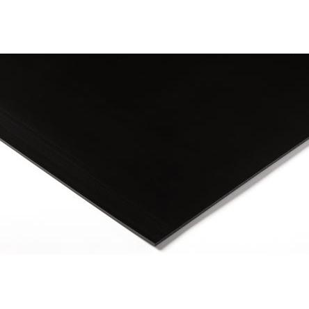 RS PRO Plastová deska, Vysokohustotní polyetylén barva Černá, délka: 1 m, šířka: 500mm, tloušťka: 3 mm