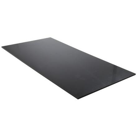 RS PRO Plastová deska, Vysokohustotní polyetylén barva Černá, délka: 1 m, šířka: 500mm, tloušťka: 8 mm