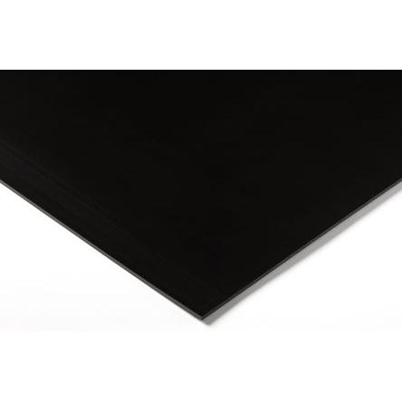 RS PRO Plastová deska, Vysokohustotní polyetylén barva Černá, délka: 500 mm, šířka: 500mm, tloušťka: 20 mm