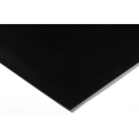 RS PRO Plastová deska, Vysokohustotní polyetylén barva Černá, délka: 500 mm, šířka: 500mm, tloušťka: 25 mm