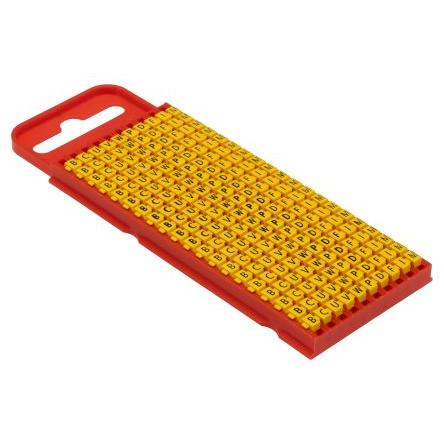 Označovač kabelu, řada: WIC1 Zaklapávací barva Černá 3 mm x 5mm HellermannTyton Žlutá U, B, C, D, F, I, M, P, V, W 2.8