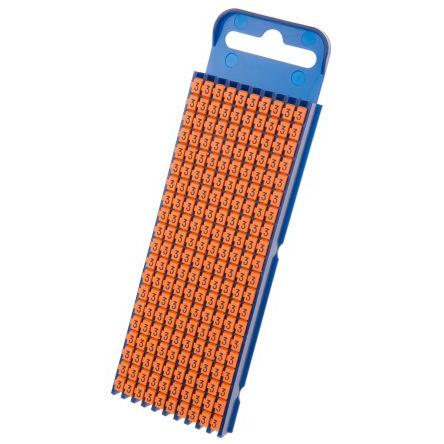 Označovač kabelu, řada: WIC2 Zaklapávací barva Bílá 3 mm x 5.6mm HellermannTyton Oranžová 3 3.8 mm 561-02633