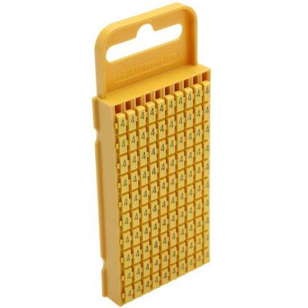 Označovač kabelu, řada: WIC3 Zaklapávací barva Černá 3 mm x 8mm HellermannTyton Žlutá 4 5.3 mm 561-03644 WIC3-4-PA66-YE