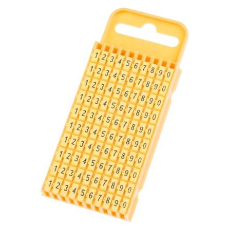 Označovač kabelu, řada: WIC3 Zaklapávací barva Černá 3 mm x 8mm HellermannTyton Žlutá 0-9 5.3 mm 561-03101