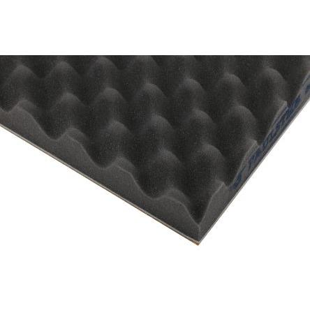 Akustická izolace, Polyuretanová pěna, délka: 700 mm, šířka: 500mm, tloušťka: 50 mm Pomocné lepidlo Paulstra Hutchinson