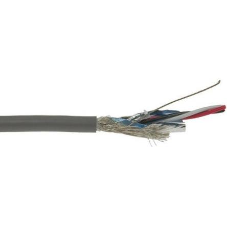 Vícežilové průmyslové kabely, řada: XTRA-GUARD FLEX, Polyvinylchlorid, 300V Alpha Wire 30 m, Šedá