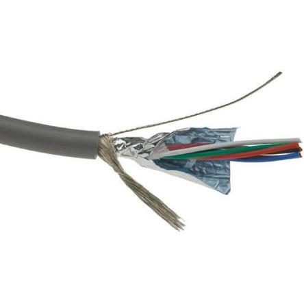 Vícežilové průmyslové kabely, řada: XTRA-GUARD FLEX, Polyvinylchlorid, 300V Alpha Wire 30 m, Šedá