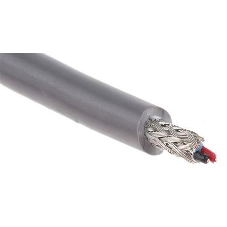 Datový kabel, řada: XTRA-GUARD FLEX 1 párů v balení, Polyvinylchlorid, 300V, chování ohně: FT4 Alpha Wire 30 m, Šedá
