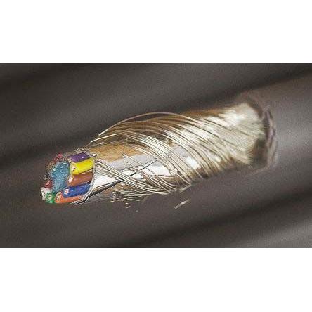 Vícežilové průmyslové kabely, řada: XTRA-GUARD FLEX 2 párů v balení, Polyvinylchlorid, 300V Alpha Wire 30 m, Šedá