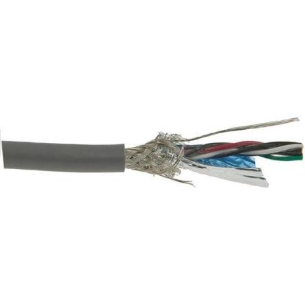 Datový kabel, řada: XTRA-GUARD FLEX, Polyvinylchlorid, 300V, chování ohně: FT4 Alpha Wire 30 m, Šedá