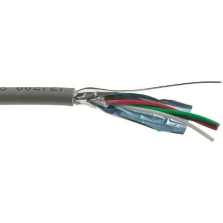 Vícežilové průmyslové kabely, řada: XTRA-GUARD FLEX, Polyvinylchlorid, 300V Alpha Wire 30 m, Šedá