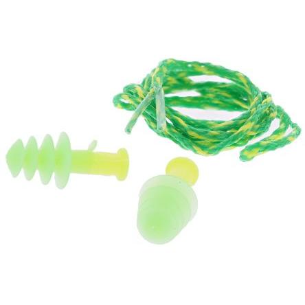 Honeywell Safety Ušní zátky, řada: Earplugs Opakovaně použitelné, Zelená, Žlutá, Elastomer 28 dB CE 1