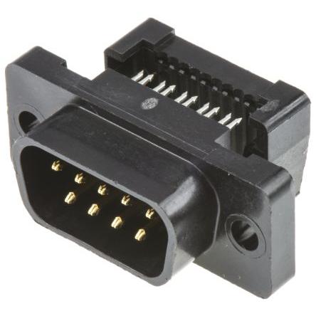 TE Connectivity Konektor D-Sub, řada: Amplimite HDF-20, počet kontaktů: 9, orientace těla: Pravý úhel 2.77 mm, Kabel