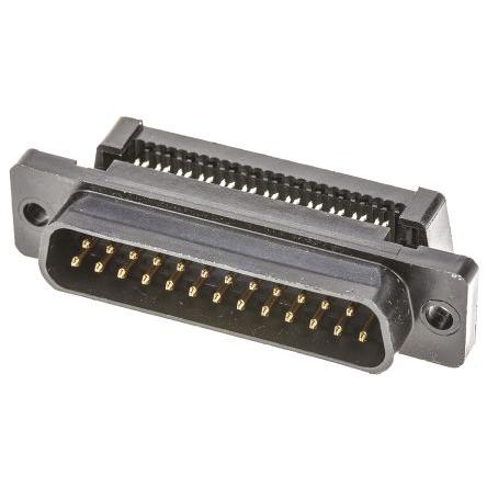 TE Connectivity Konektor D-Sub, řada: Amplimite HDF-20, počet kontaktů: 25, orientace těla: Pravý úhel 2.77 mm, Kabel