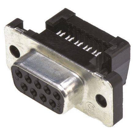 TE Connectivity Konektor D-Sub, řada: Amplimite HDF-20, počet kontaktů: 9, orientace těla: Pravý úhel 2.77 mm, Kabel