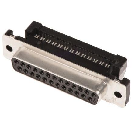 TE Connectivity Konektor D-Sub, řada: Amplimite HDF-20, počet kontaktů: 25, orientace těla: Pravý úhel 2.77 mm, Kabel