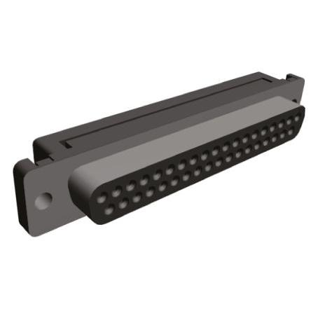 TE Connectivity Konektor D-Sub, řada: Amplimite HDF-20, počet kontaktů: 37, orientace těla: Pravý úhel 2.77 mm, Kabel