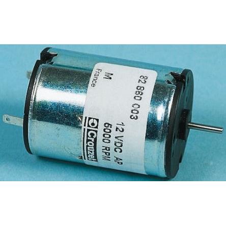 Crouzet Motor DC, řada: 20-120 30V dc, 4.5 V dc Komutátorový 3700rpm 7.7 mNm 3 W 2 mm 430mA