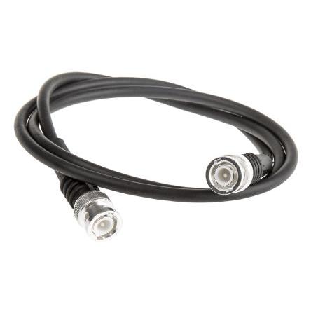 Koaxiální kabel, řada: BNC RG58, Černá Homopolymer, Chloro, Ethene 1 m 50 Ω TE Connectivity S koncovkou