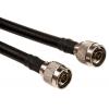 Koaxiální kabel, řada: N Type RG213, Černá Polyvinylchlorid 1 m 50 Ω TE Connectivity S koncovkou