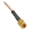 Koaxiální kabel, řada: SMA RG316, Černá Polyvinylchlorid 500 mm 50 Ω TE Connectivity S koncovkou
