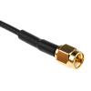 Koaxiální kabel, řada: SMA RG174, Černá Polyvinylchlorid 1 m 50 Ω TE Connectivity S koncovkou