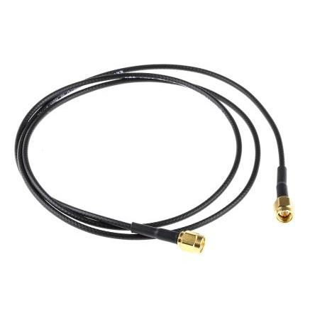 Koaxiální kabel, řada: SMA RG174, Černá Polyvinylchlorid 1 m 50 Ω TE Connectivity S koncovkou