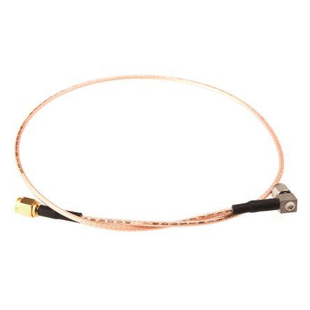 Koaxiální kabel, řada: SMA RG316, Černá Polyvinylchlorid 500 mm 50 Ω TE Connectivity S koncovkou