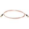 Koaxiální kabel, řada: SMB RG316, Černá Polyvinylchlorid 1 m 50 Ω TE Connectivity S koncovkou
