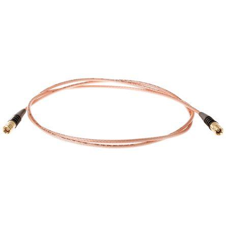 Koaxiální kabel, řada: SMB RG316, Černá Polyvinylchlorid 1 m 50 Ω TE Connectivity S koncovkou