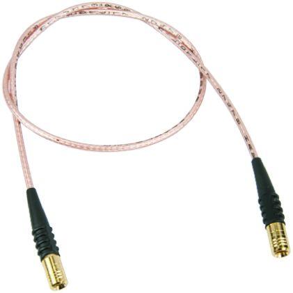 Koaxiální kabel, řada: SMB RG174, Černá Polyvinylchlorid 1 m 50 Ω TE Connectivity S koncovkou