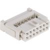 HARTING Konektor IDC, řada: SEK 18 Vnitřní, rozteč: 2.54 mm, počet kontaktů: 14, počet řad: 2, Kabel, IDC, orientace