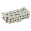 HARTING Konektor IDC, řada: SEK 18 Vnitřní, rozteč: 2.54 mm, počet kontaktů: 16, počet řad: 2, Kabel, IDC, orientace