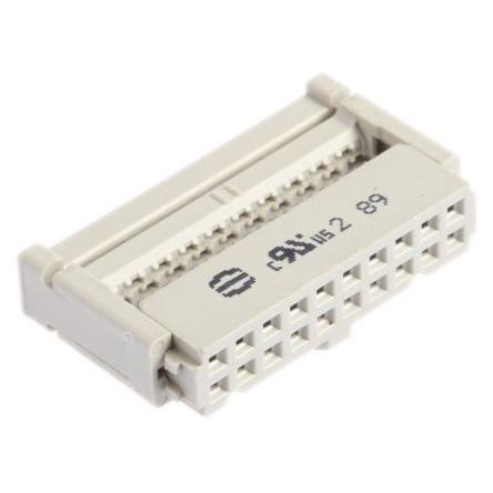 HARTING Konektor IDC, řada: SEK 18 Vnitřní, rozteč: 2.54 mm, počet kontaktů: 20, počet řad: 2, Kabel, IDC, orientace