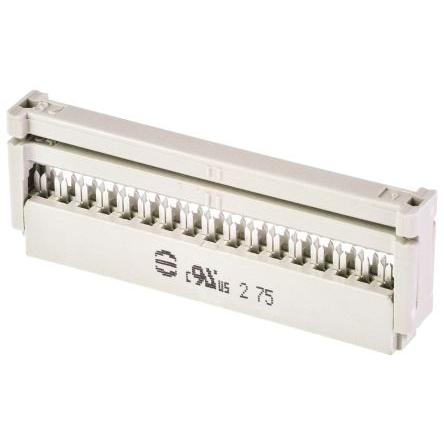 HARTING Konektor IDC, řada: SEK 18 Vnitřní, rozteč: 2.54 mm, počet kontaktů: 34, počet řad: 2, Kabel, IDC, orientace