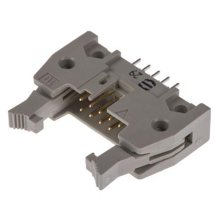 HARTING Konektor PCB, řada: SEK 18, Vodič-deska, počet kontaktů: 10, počet řad: 2, rozteč: 2.54 mm, orientace těla: